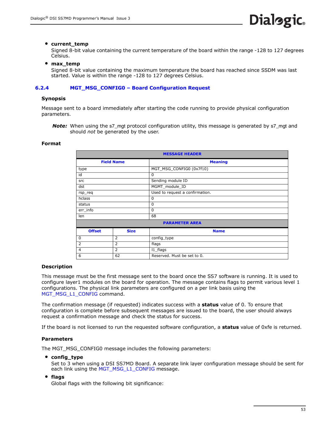 Dialogic DSI SS7MD manual Configtype 