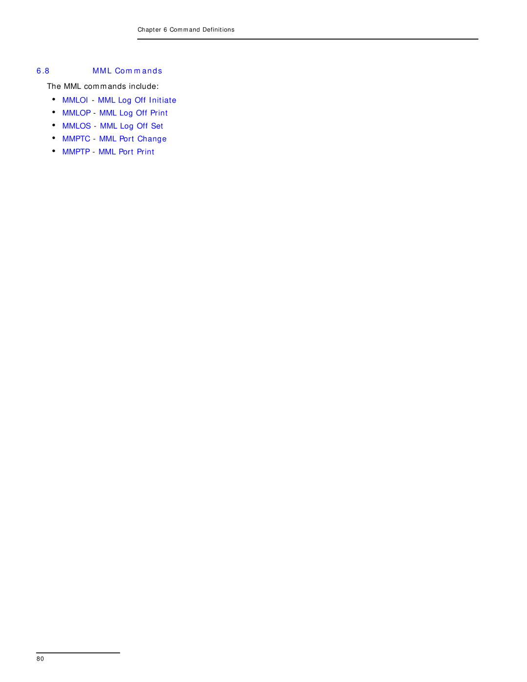 Dialogic SS7G2X manual MML Commands 