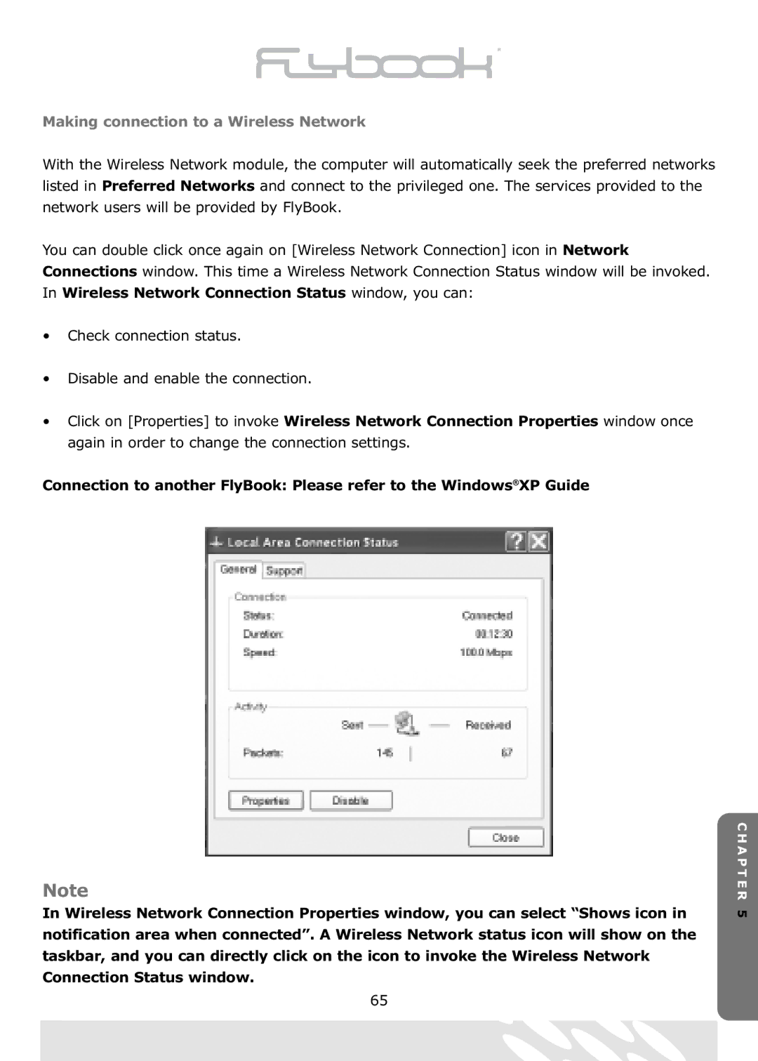 Dialogue Tech Flybook 3G Notebook PC user manual Making connection to a Wireless Network 