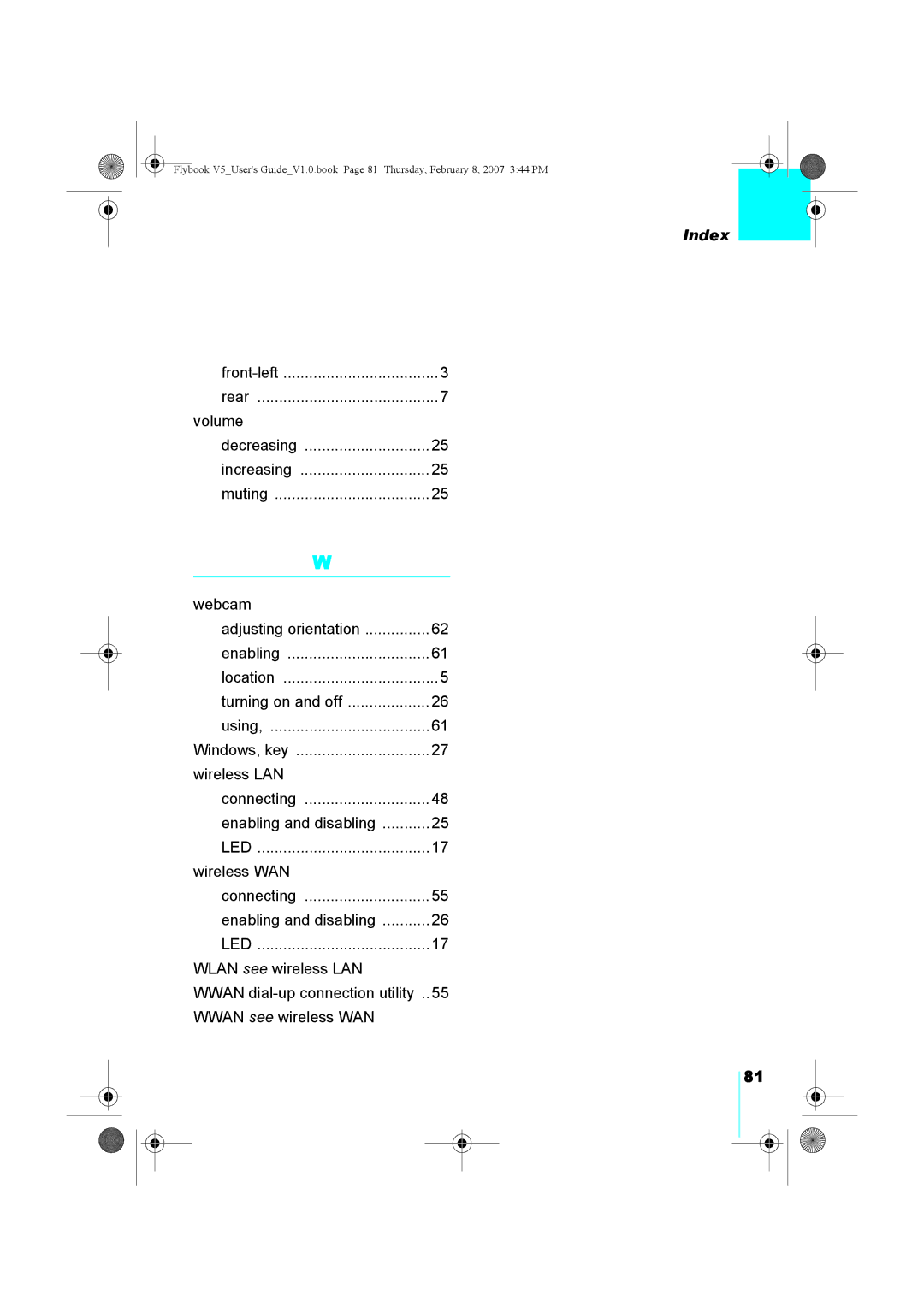 Dialogue Tech V5W1BBHA user manual Volume 