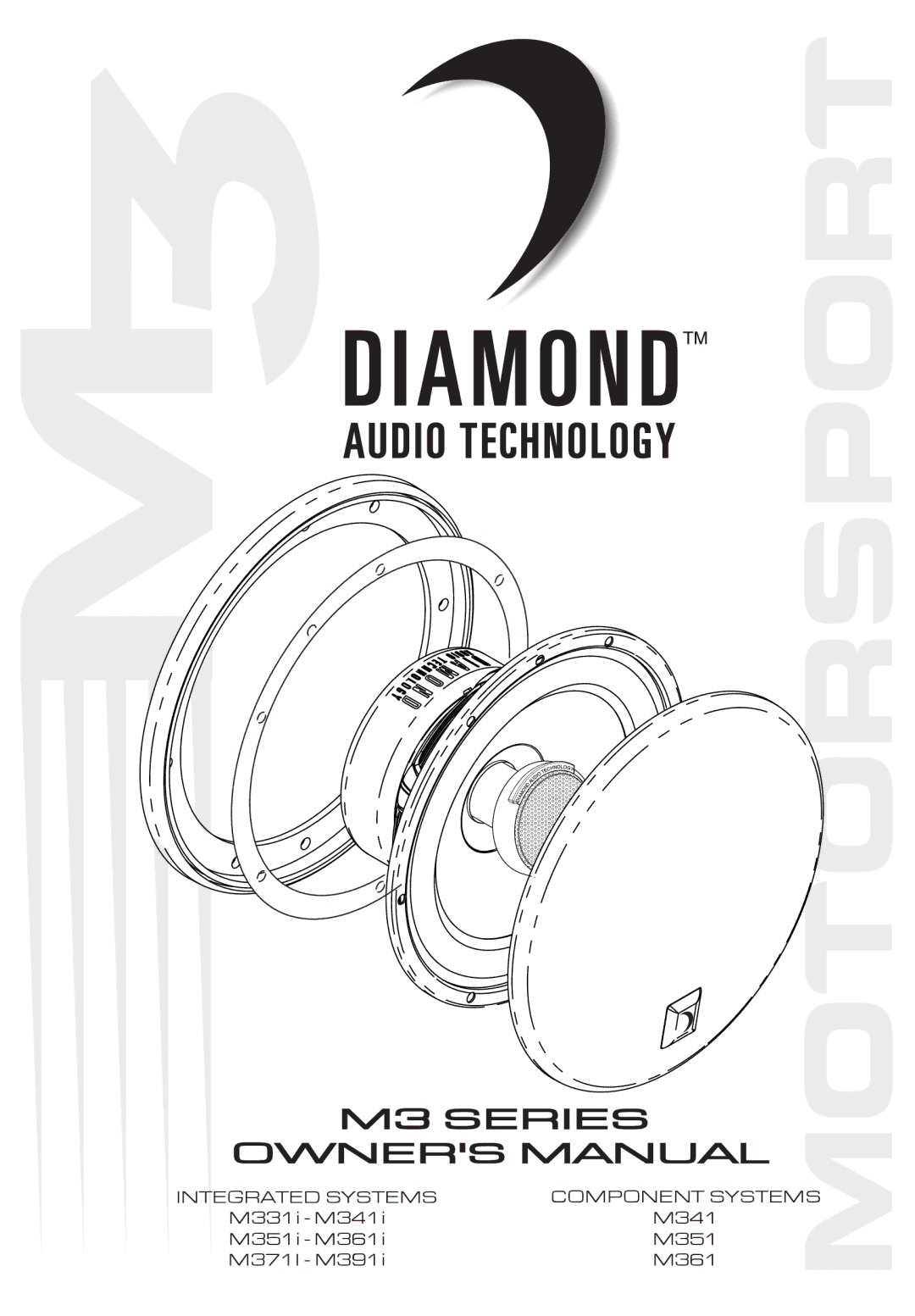 Diamond Audio Technology M331I - M341I owner manual M3 Series 