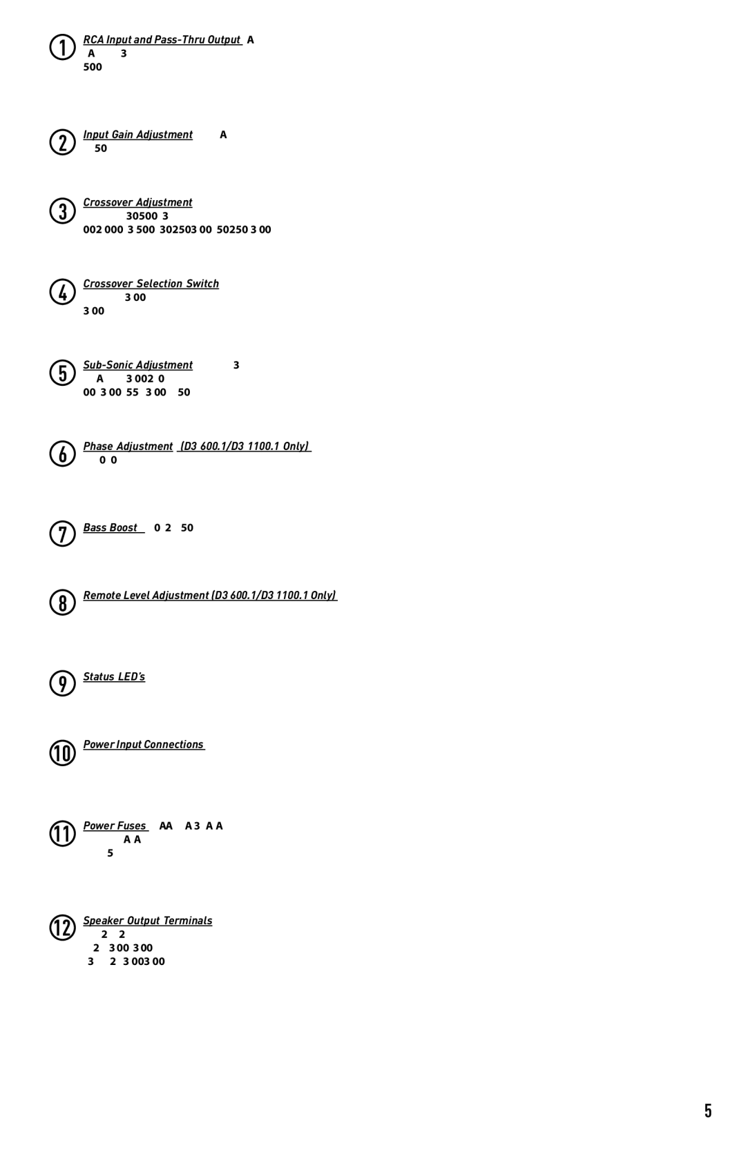 Diamond D3 400.2, D3 600.1, D3 1100.1, D3 500.4 manual 