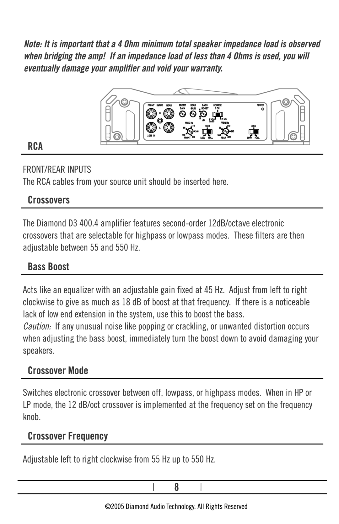 Diamond D3 manual 