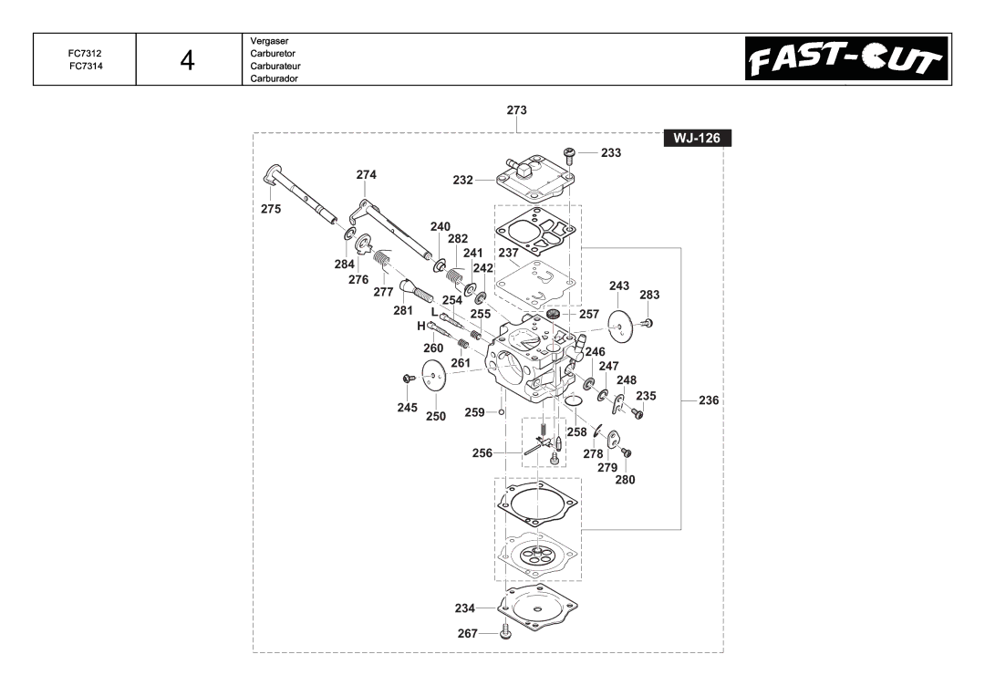 Diamond FC7314, FC7312 manual WJ-126 