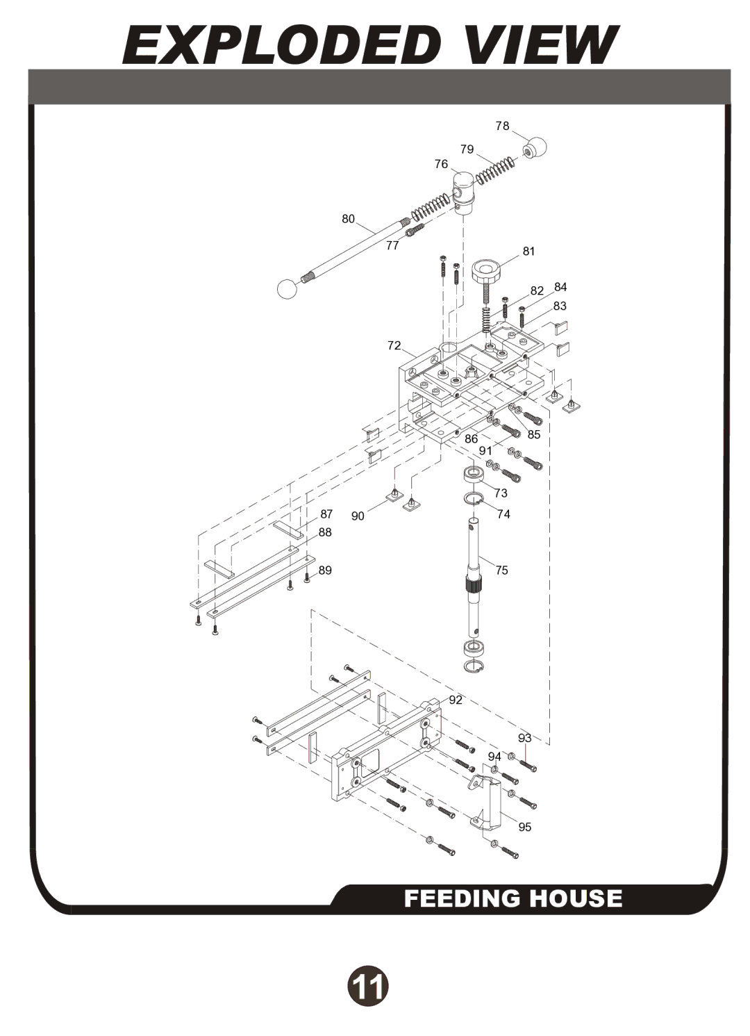 Diamond MIAA-15 manual Feeding House 