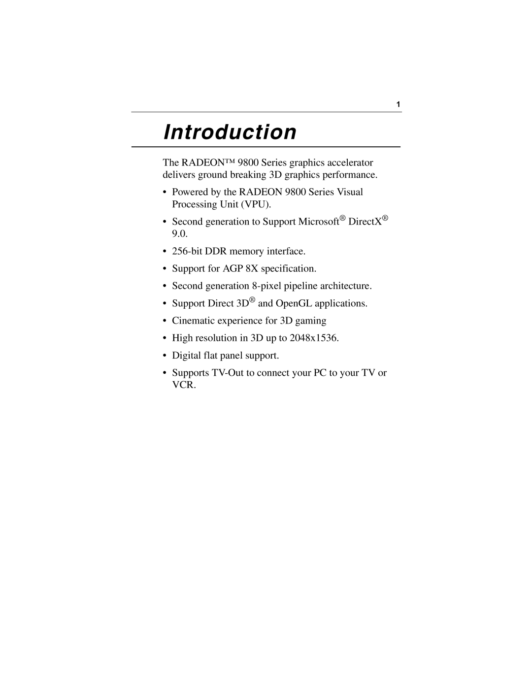 Diamond Multimedia 9800 Series specifications Introduction 