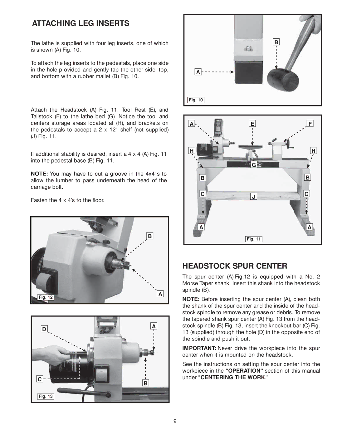 Diamond Systems 46-756 instruction manual Attaching LEG Inserts 