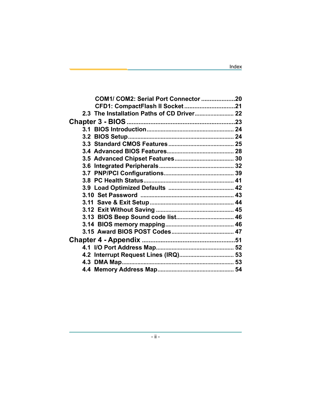 Diamond Systems LX800 PC/104 user manual Appendix 