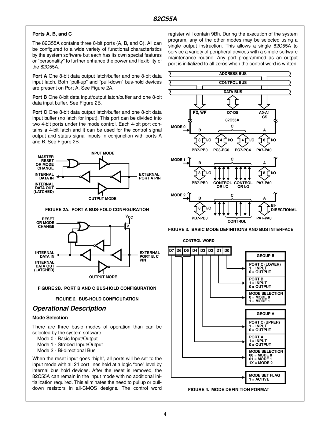 Diamond Systems 16-Channel 12-Bit Analog Output PC/104 Module 82C55A, Operational Description, Ports A, B, and C 