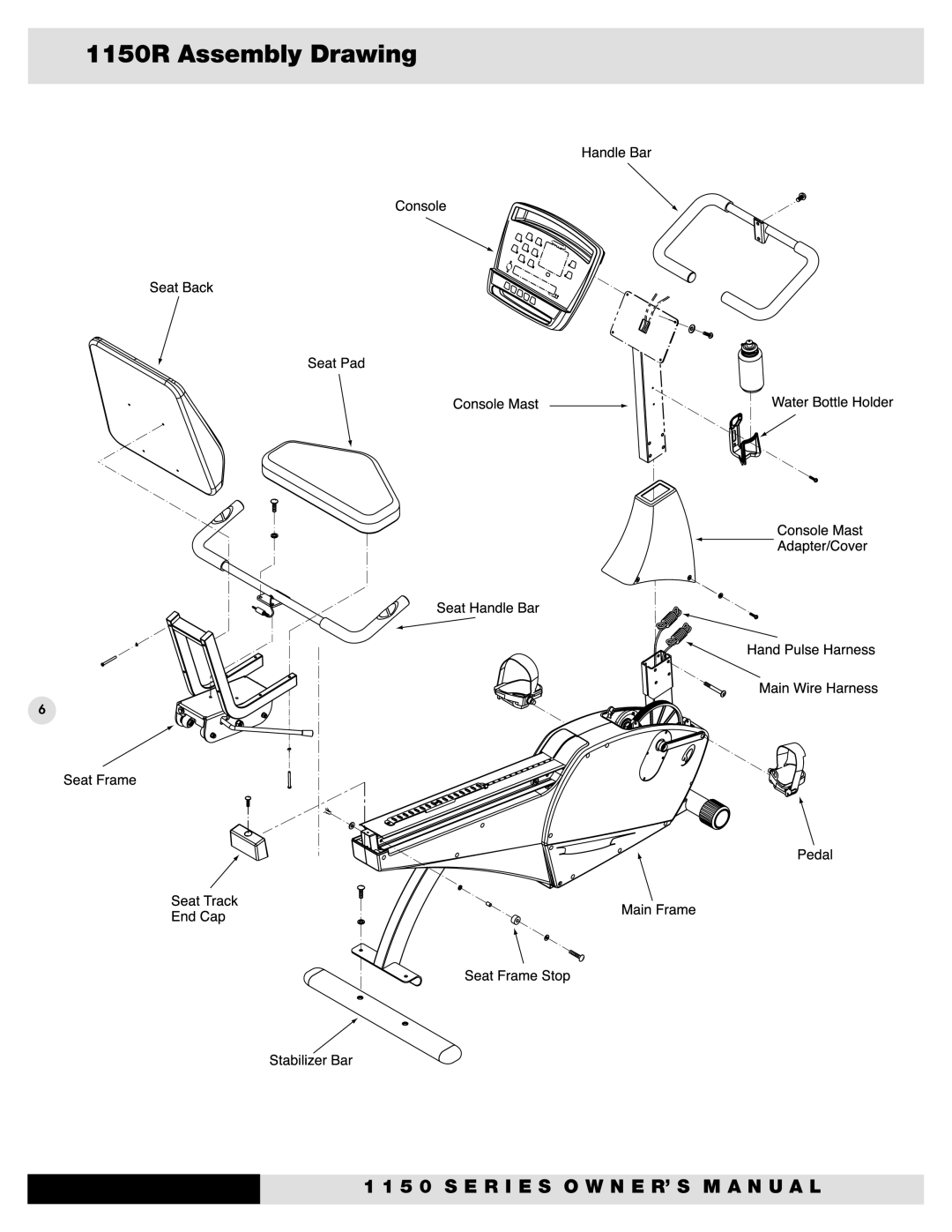 Diamondback 1150EL, 1150UI, 1150ESI, 1150RI manual 1150R Assembly Drawing 