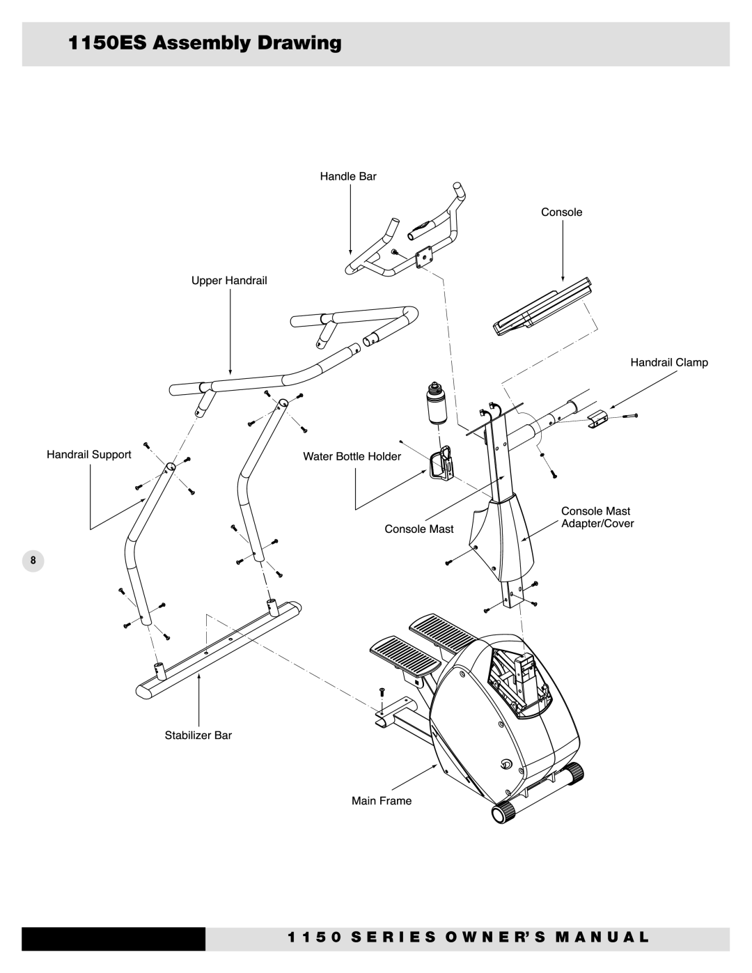 Diamondback 1150UI, 1150ESI, 1150EL, 1150RI manual 1150ES Assembly Drawing 