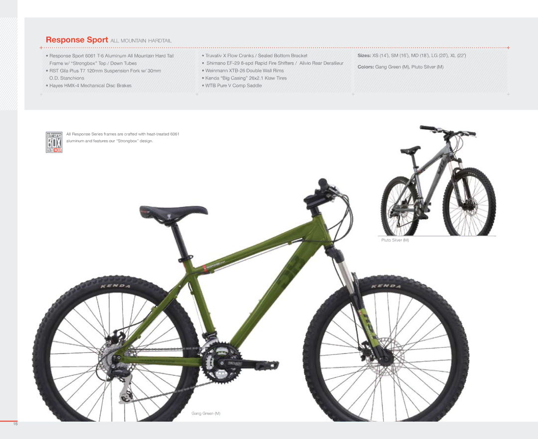 Diamondback 2007 manual Response Sport ALL Mountain Hardtail 