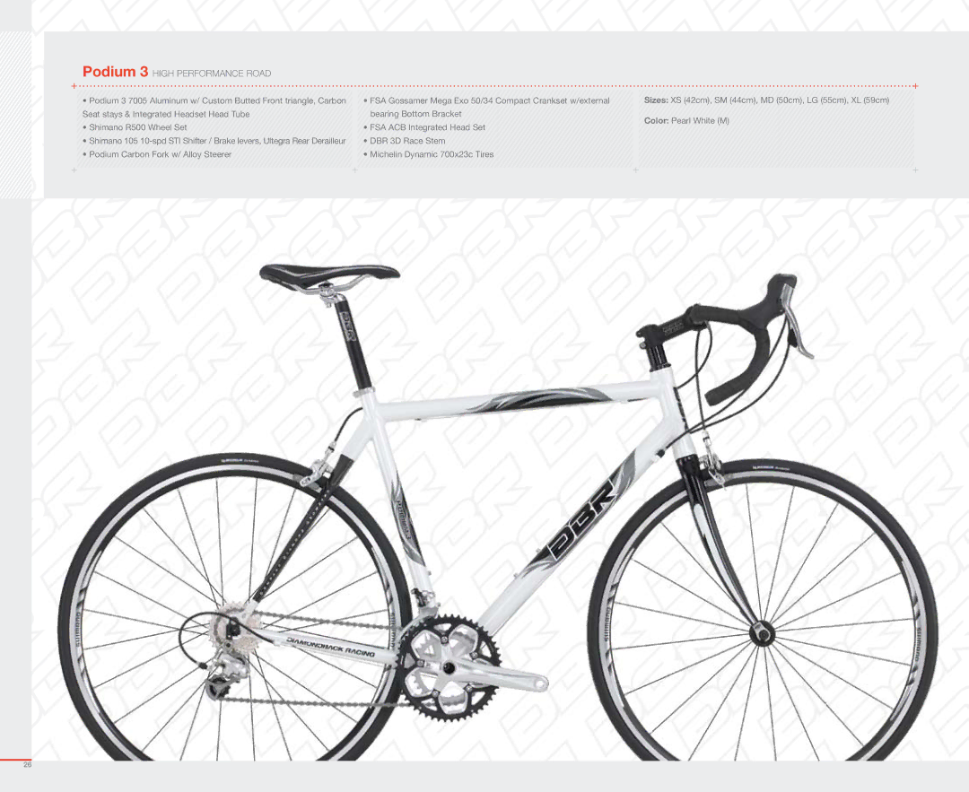 Diamondback 2007 manual Podium 3 High Performance Road 