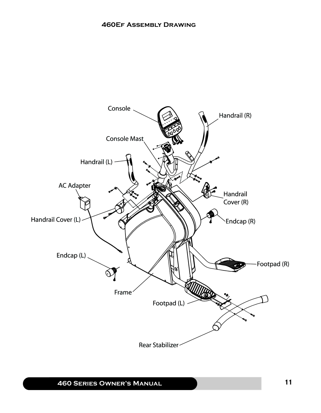 Diamondback manual 460Ef Assembly Drawing 