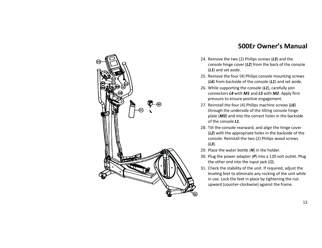 Diamondback 500ER manual 