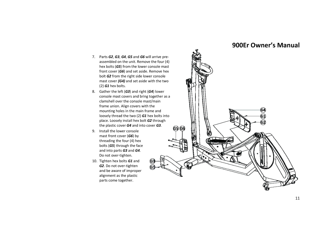 Diamondback 900ER manual 