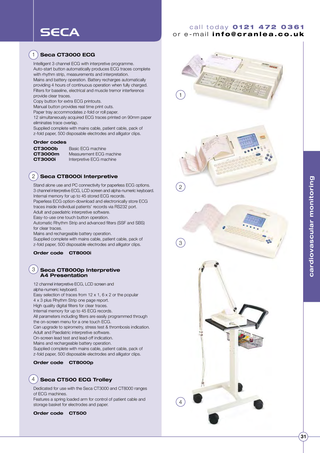 Diamondback Lode Valiant Treadmill manual Seca, Monitoring, Cardiovascular 