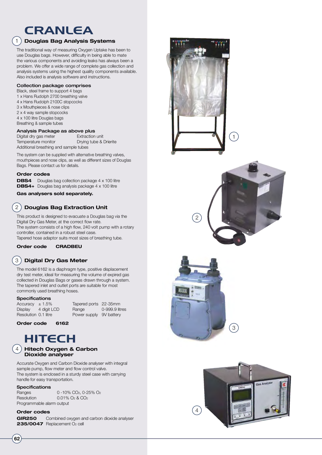 Diamondback Lode Valiant Treadmill manual Douglas Bag Analysis Systems, Douglas Bag Extraction Unit, Digital Dry Gas Meter 