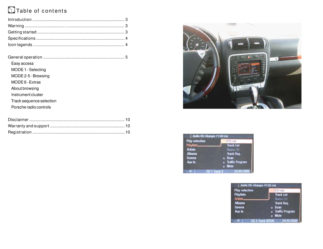 Dice electronic HDL 2201 manual Table of contents 