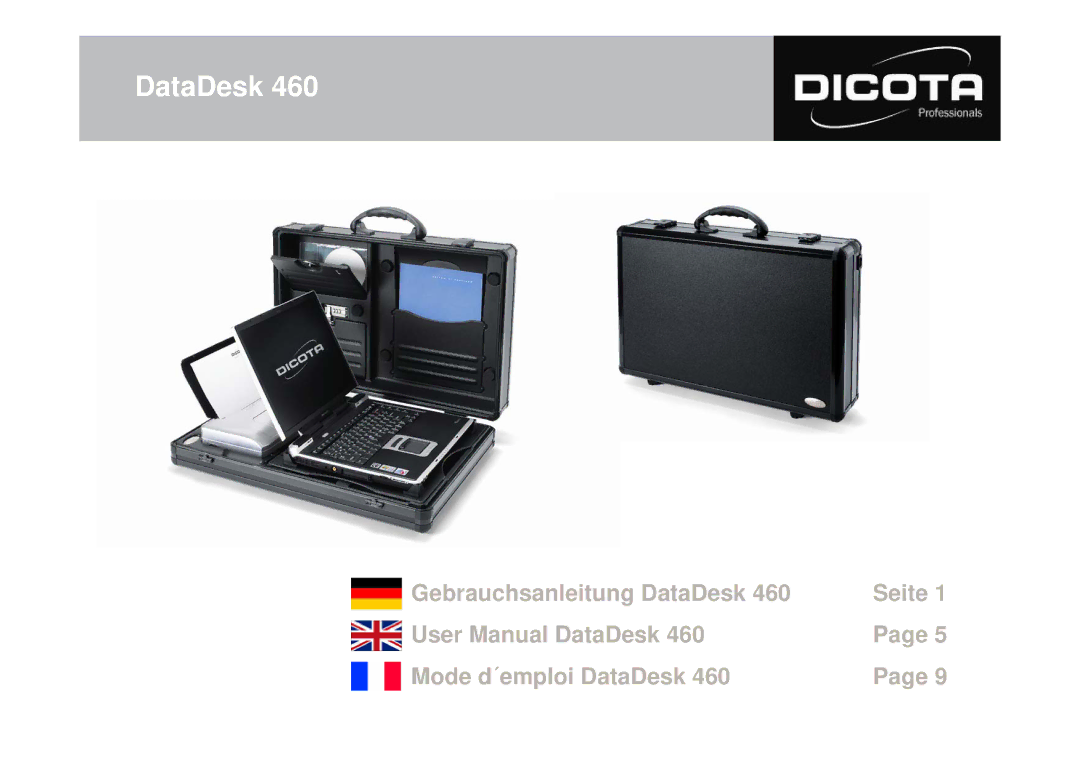 Dicota 460 user manual DataDesk 