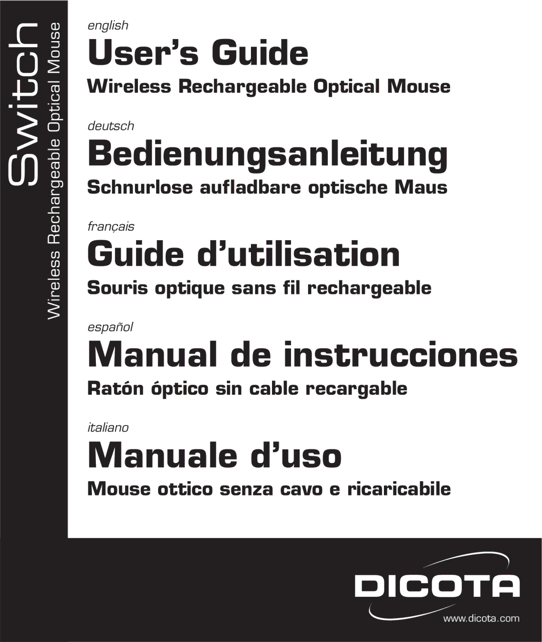 Dicota Optical Mouse manual Switch 