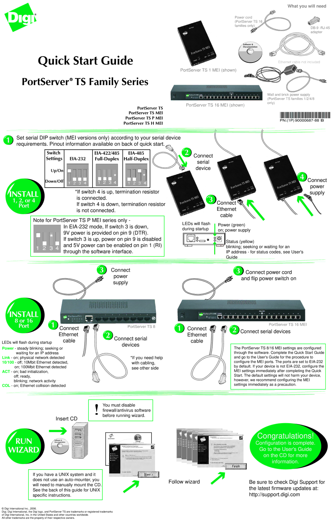 Digi 1 MEI quick start Quick Start Guide 