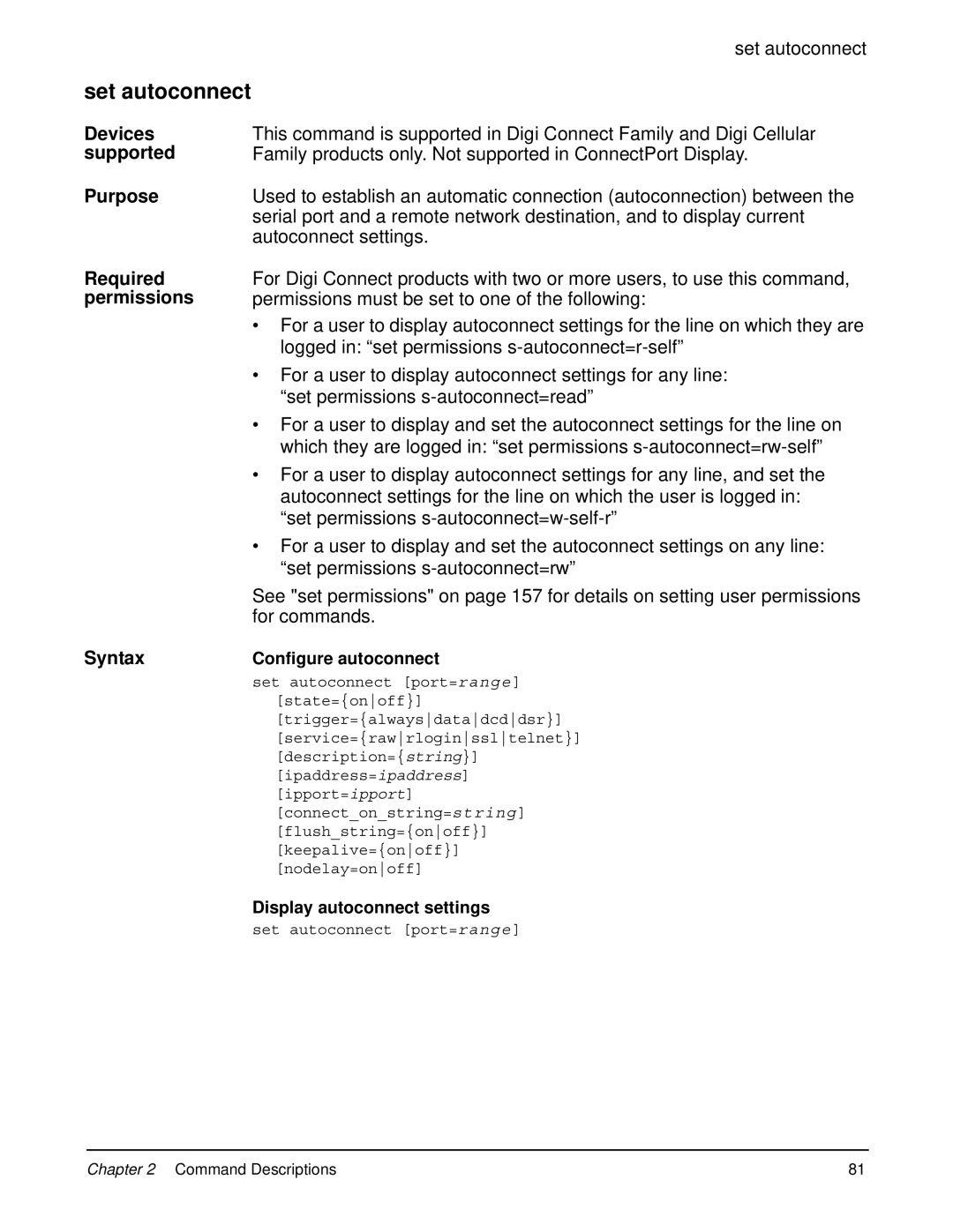 Digi 90000566_H manual Set autoconnect 