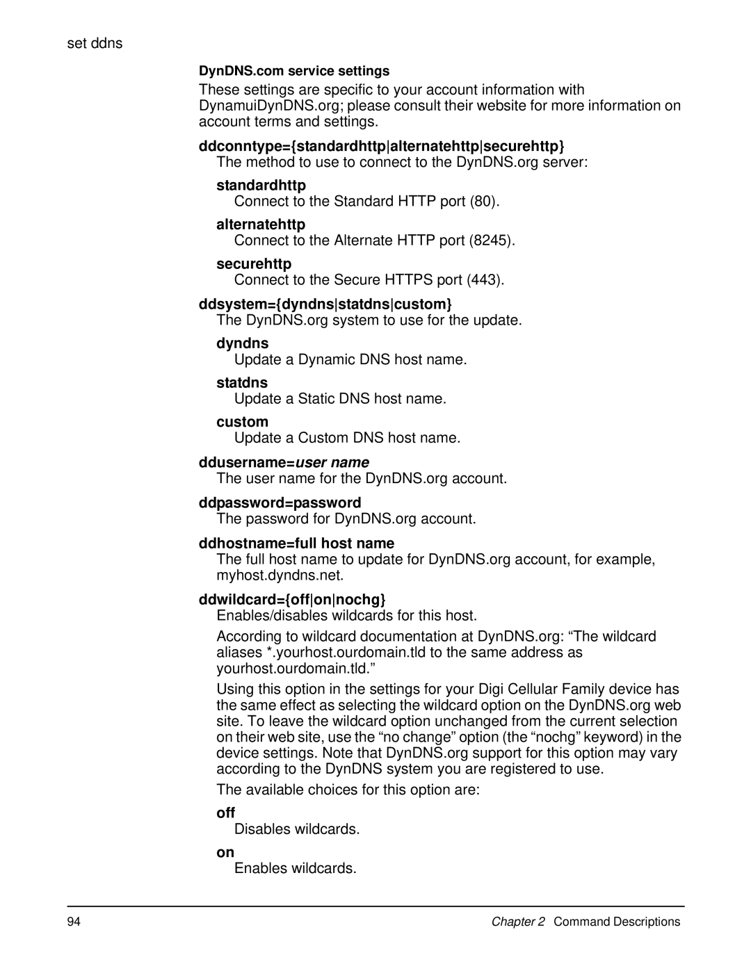 Digi 90000566_H manual Standardhttp, Alternatehttp, Securehttp, Ddsystem=dyndnsstatdnscustom, Dyndns, Statdns, Custom 