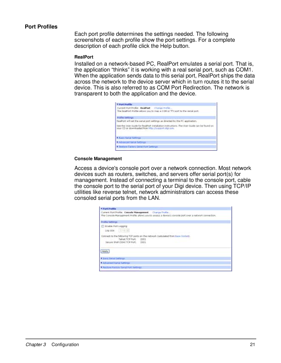 Digi 90000583_A manual Port Profiles 