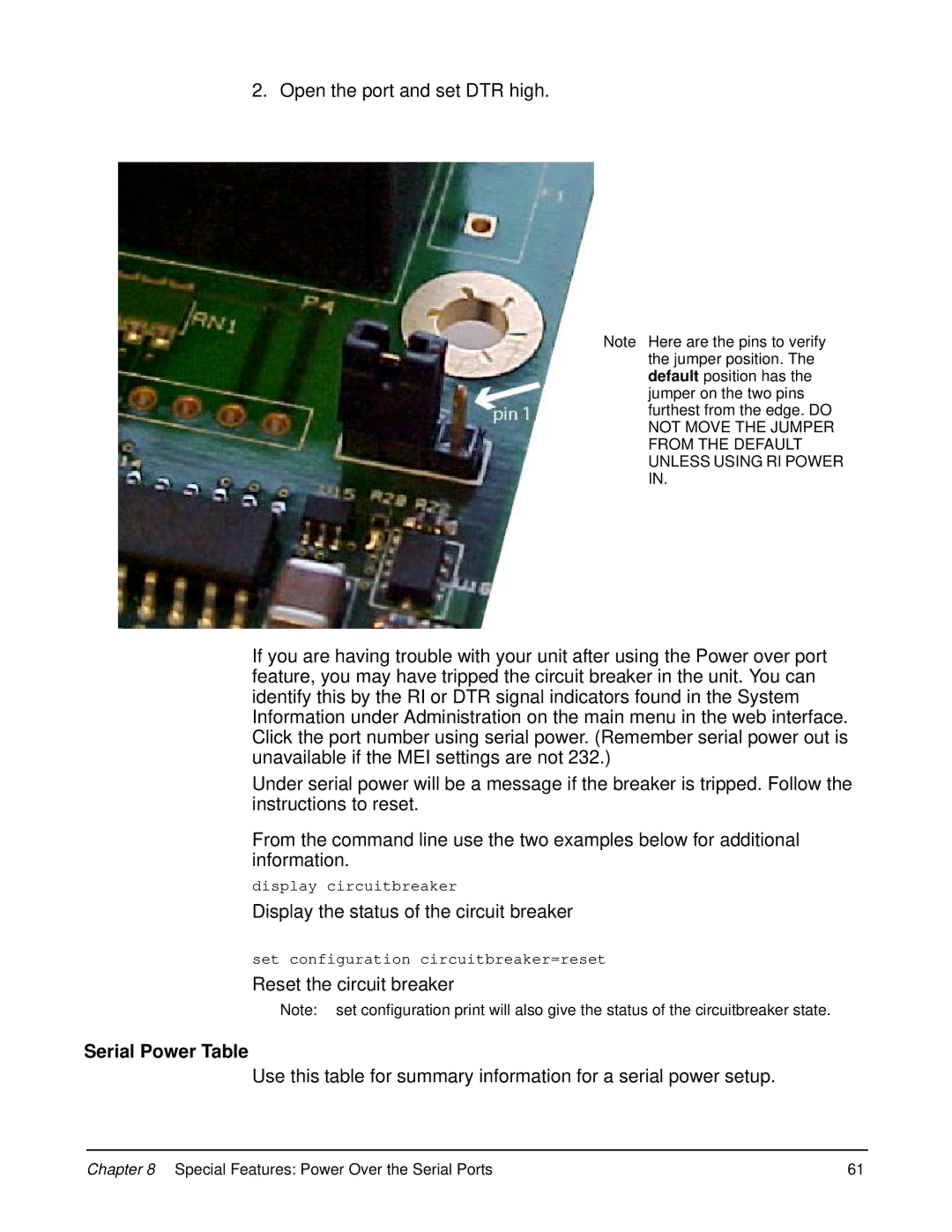 Digi 90000583_A manual Serial Power Table 