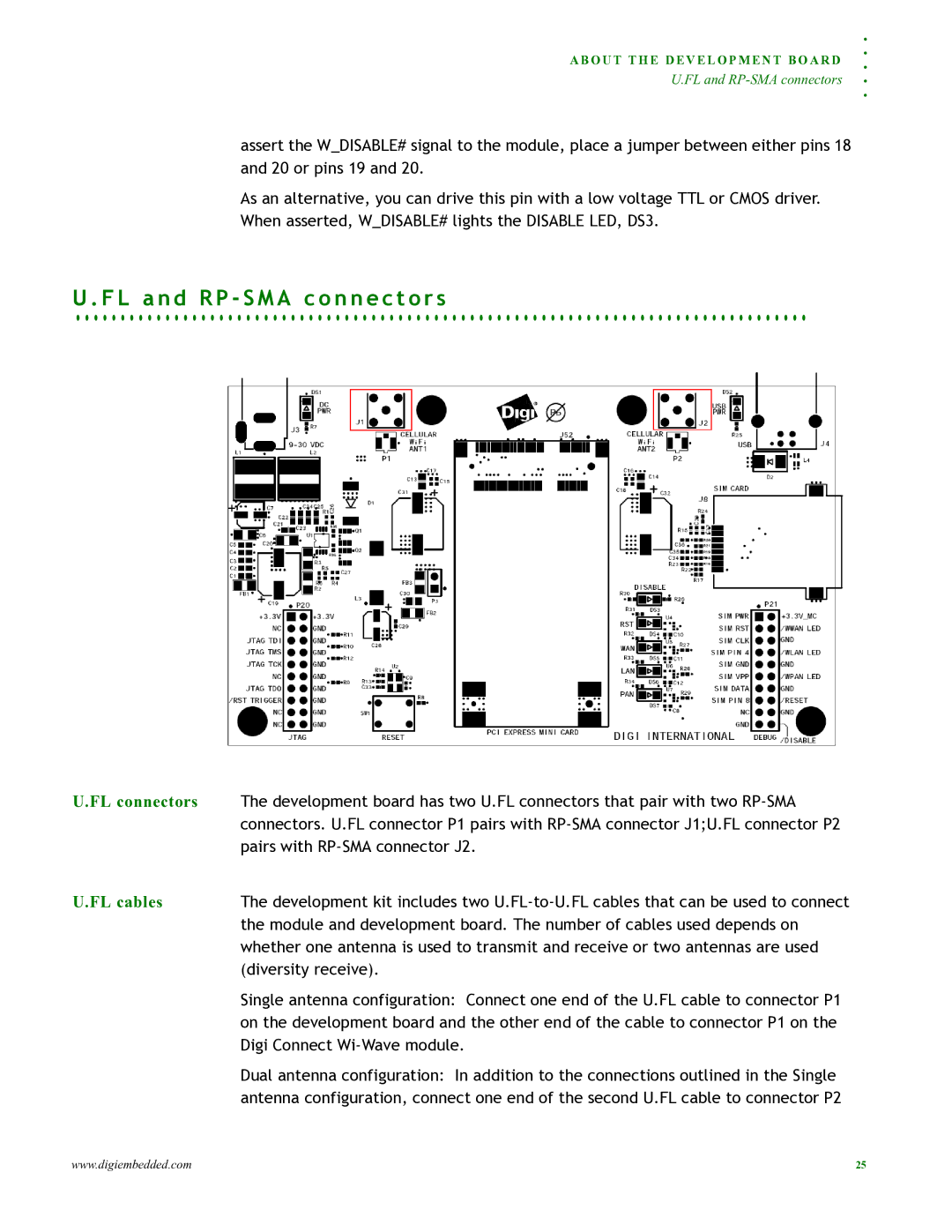 Digi 90000797_A manual L a n d R P S M a c o n n e c t o r s, FL connectors, FL cables 