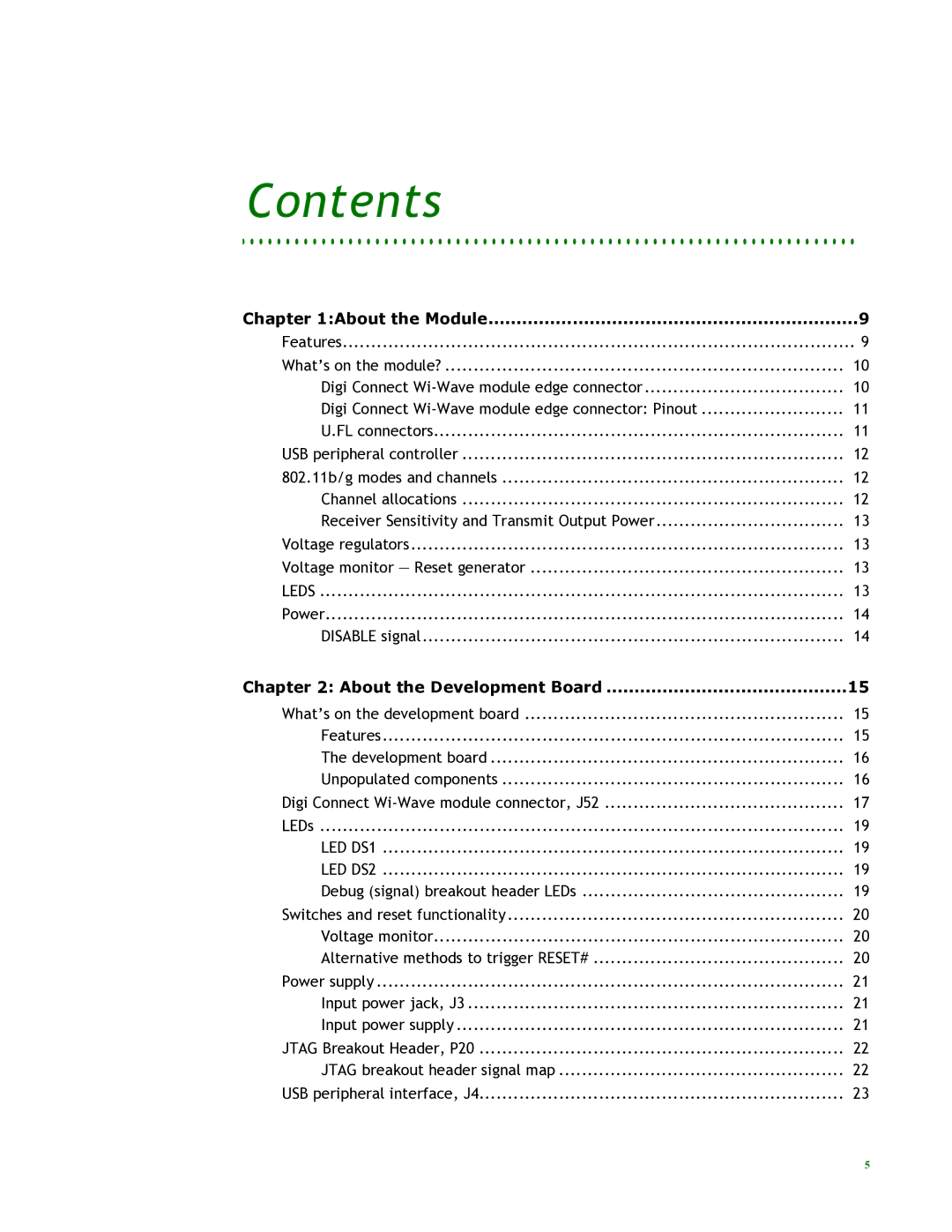 Digi 90000797_A manual Contents 