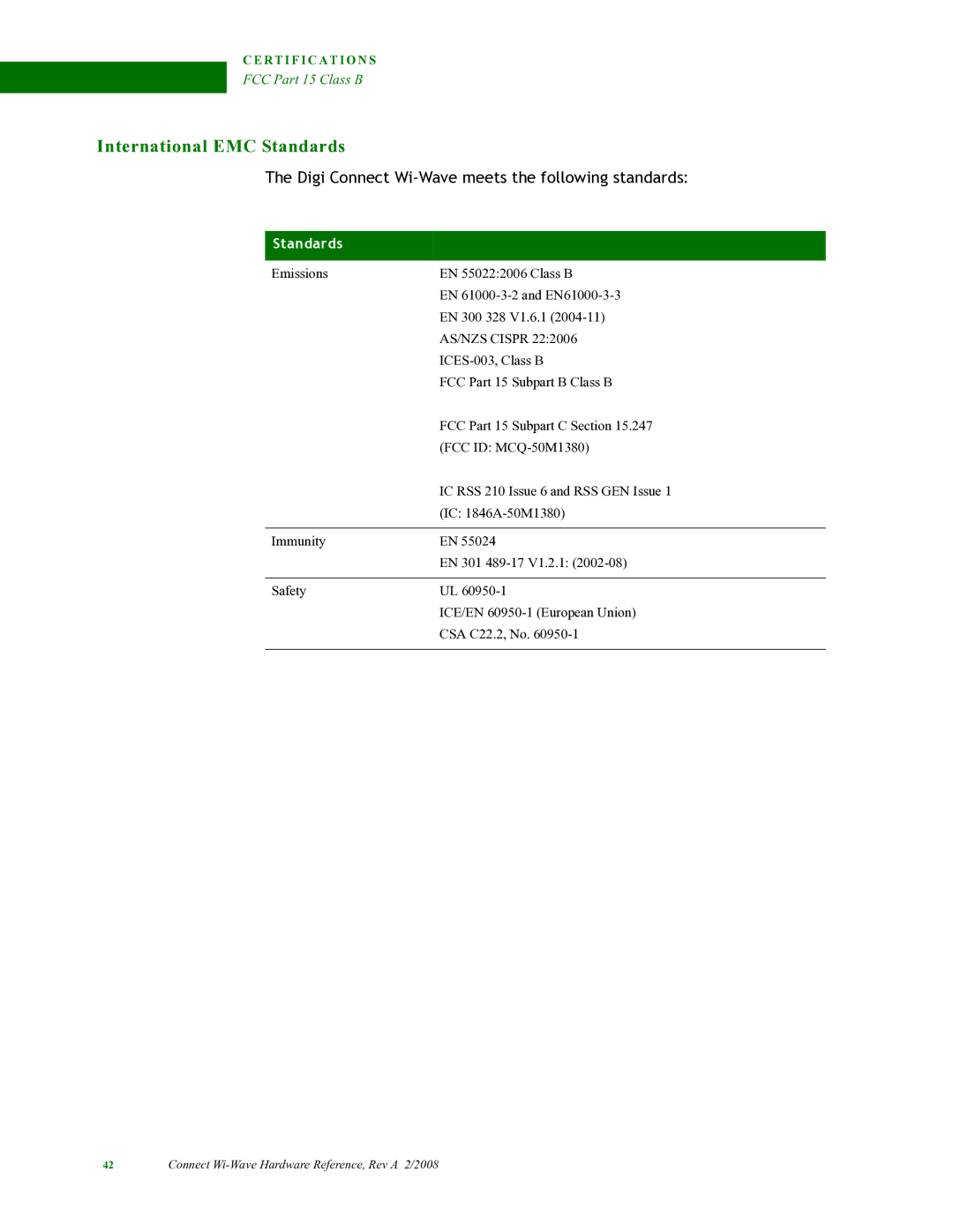 Digi 90000797_A manual International EMC Standards 