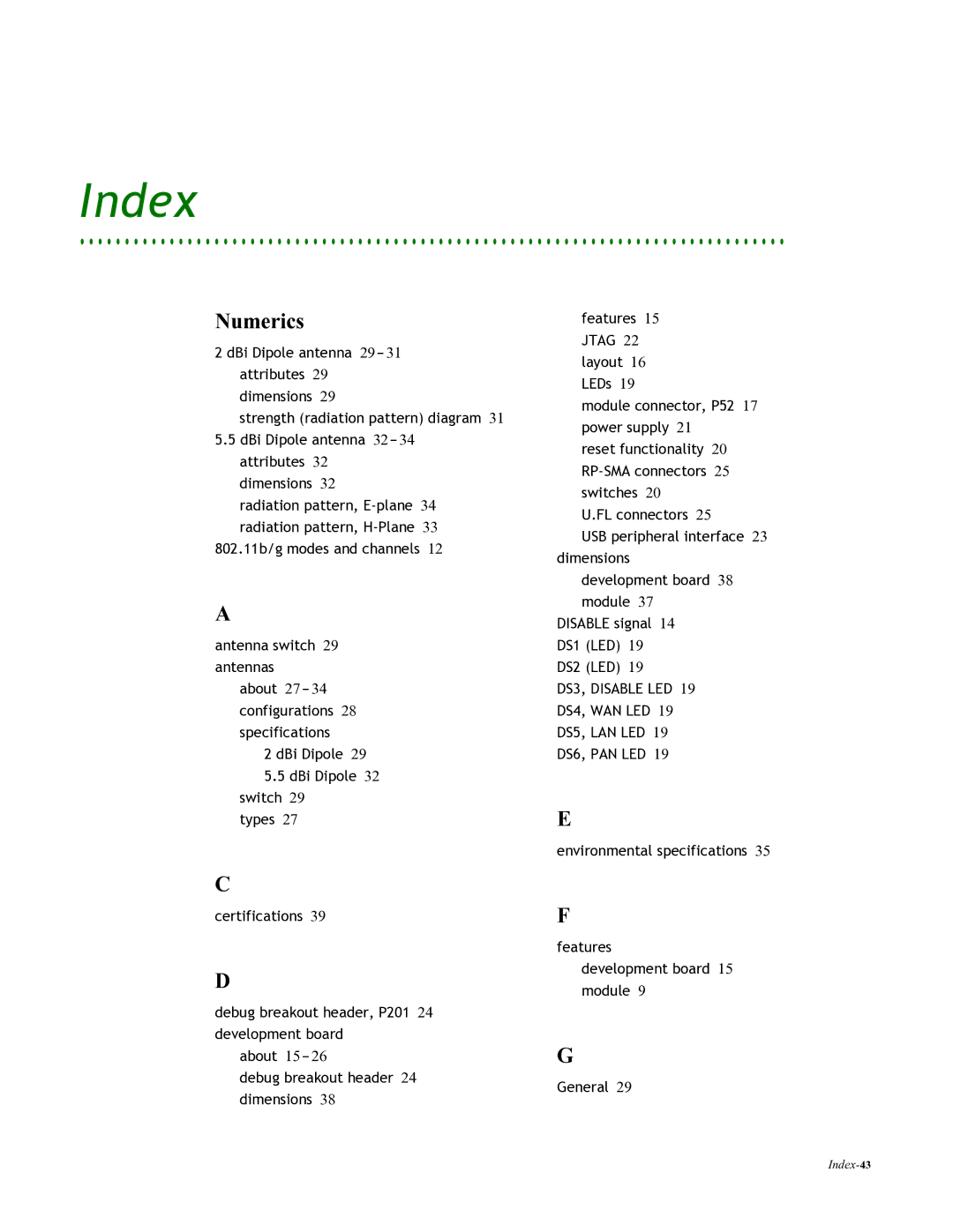 Digi 90000797_A manual Index 