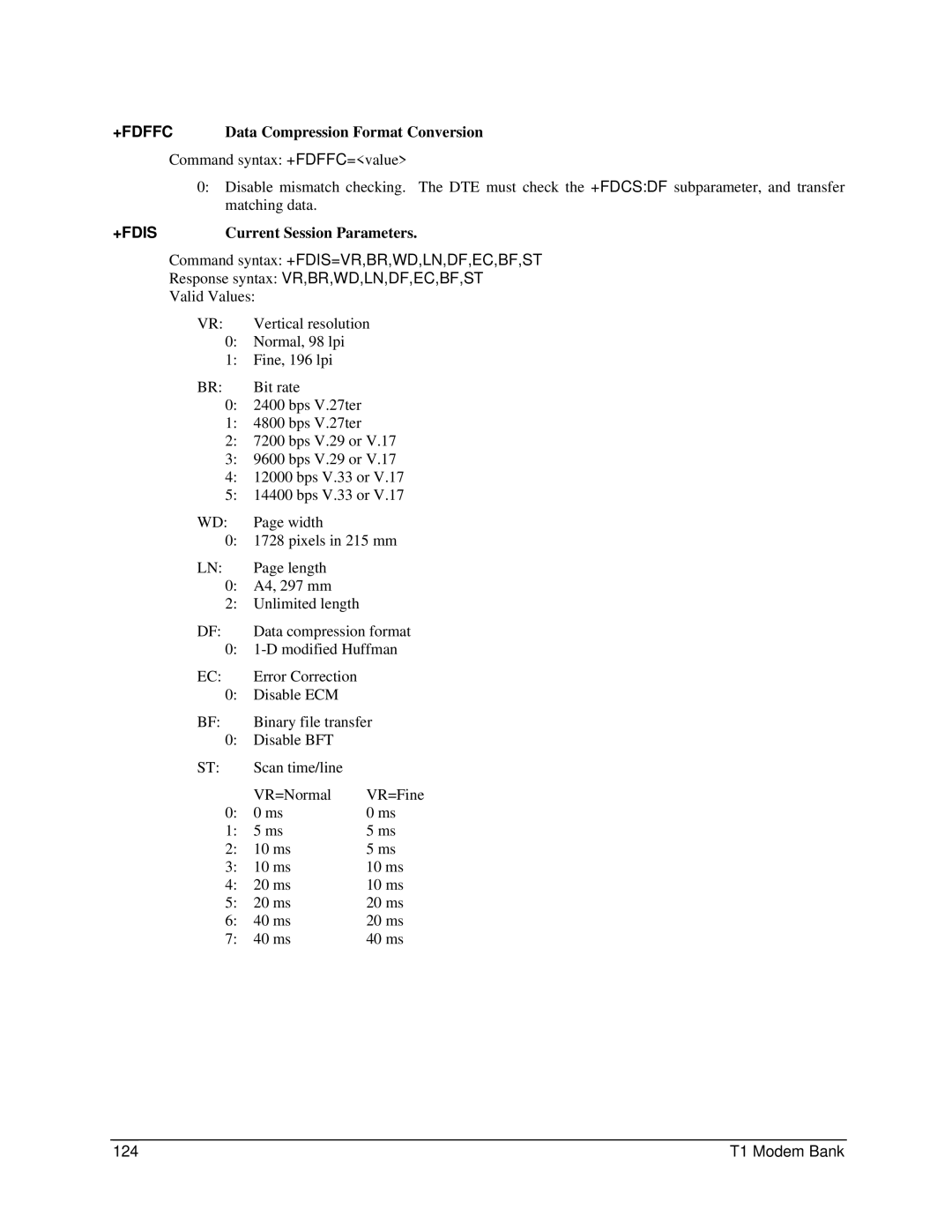 Digi 90031300 manual +FDFFC Data Compression Format Conversion, Current Session Parameters 