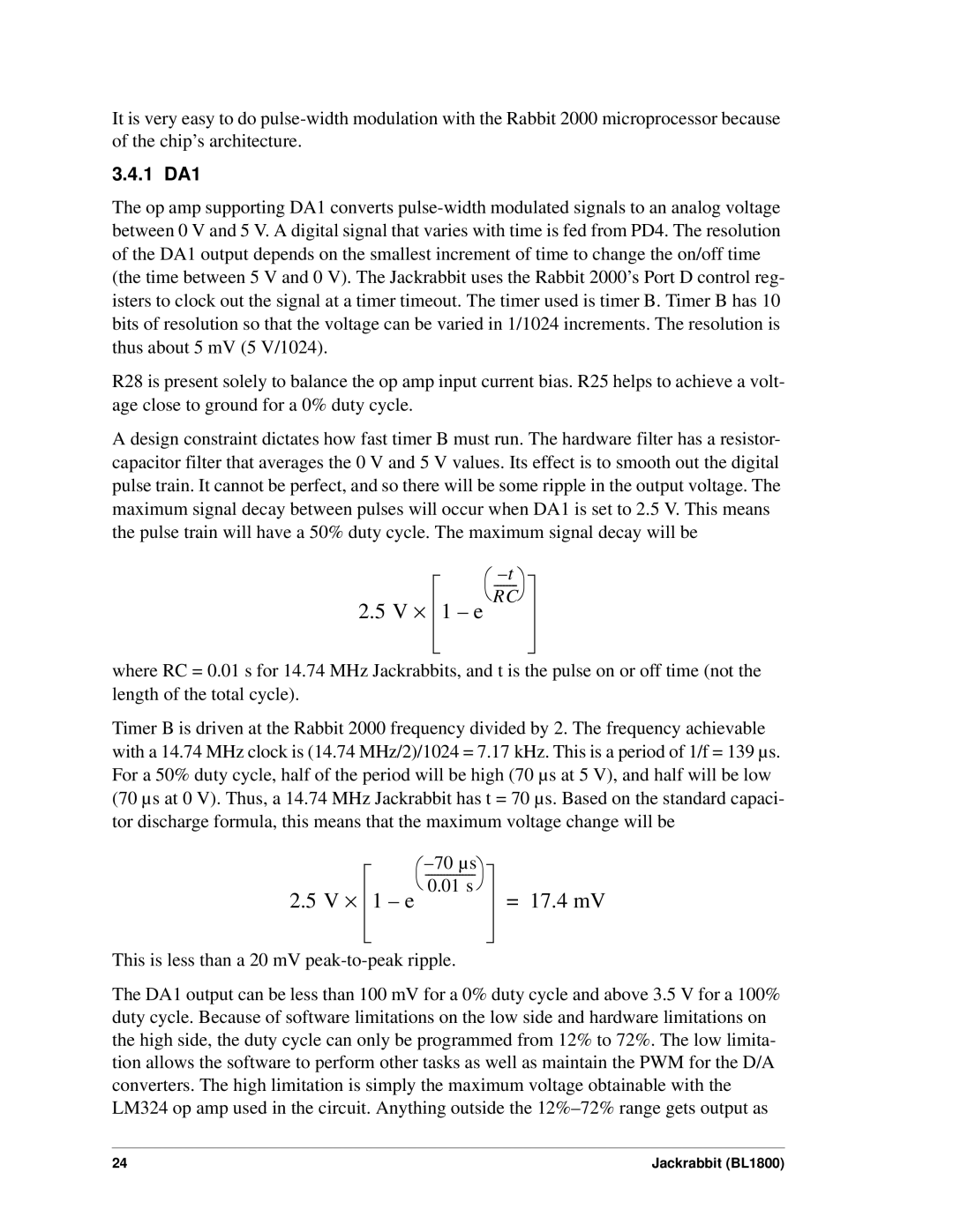 Digi BL1800 user manual V ⋅ 1 e RC, 1 DA1 