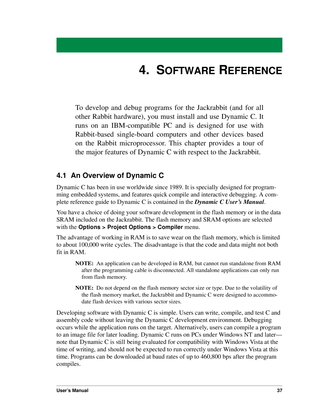 Digi BL1800 user manual Software Reference, An Overview of Dynamic C 