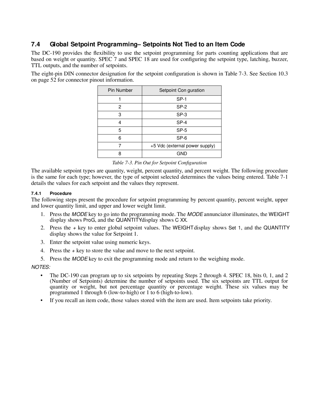 Digi DC-190 installation manual Procedure 