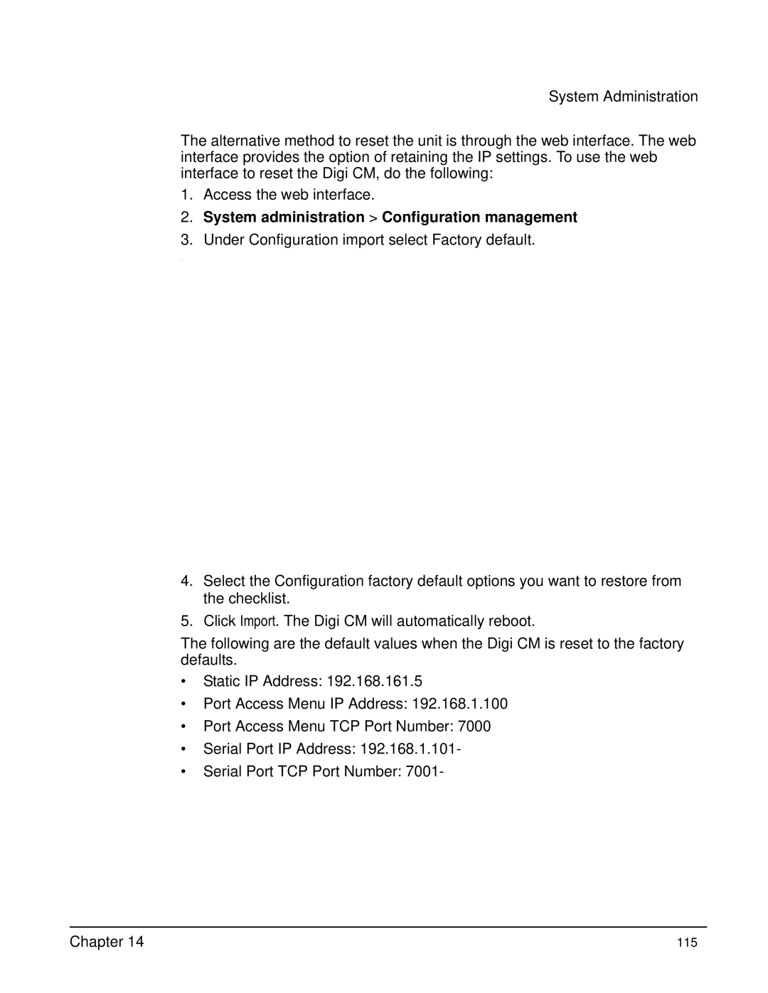 Digi Digi CM manual System administration Configuration management 