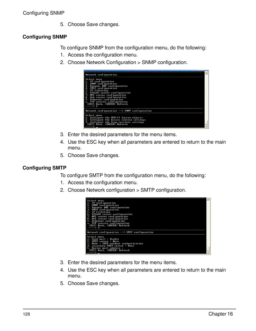 Digi Digi CM manual Configuring Snmp, Configuring Smtp 