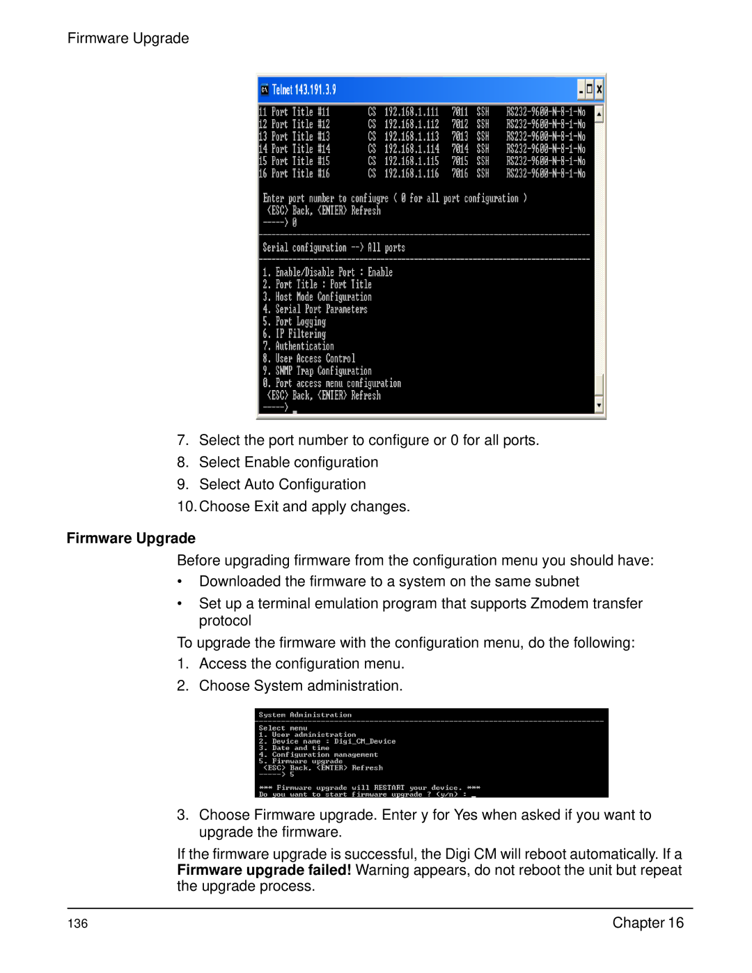 Digi Digi CM manual Firmware Upgrade 