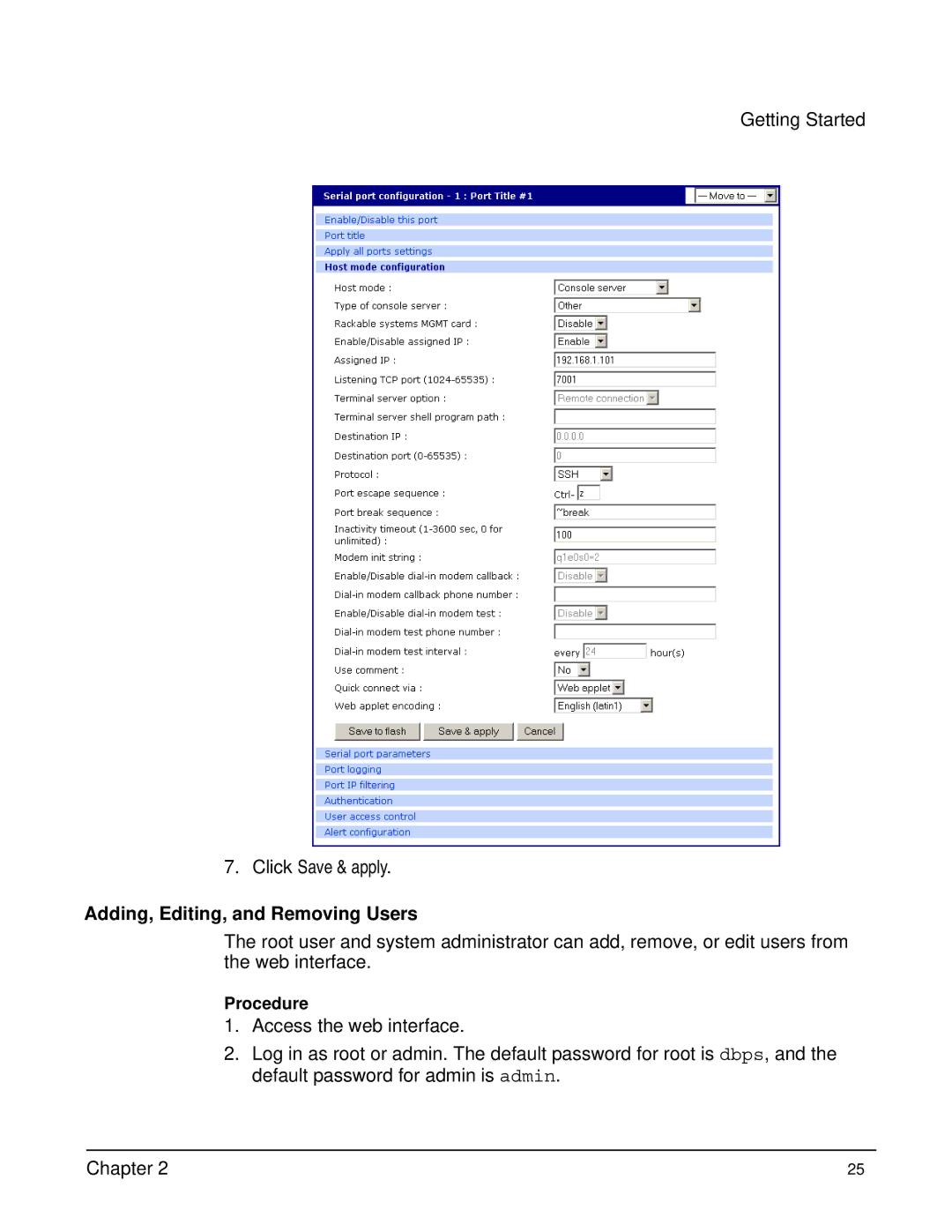 Digi Digi CM manual Adding, Editing, and Removing Users 