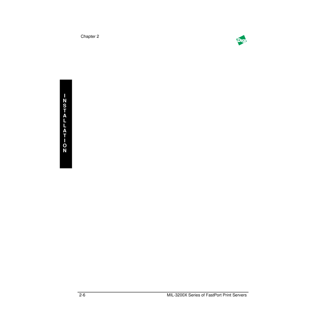 Digi manual Chapter MIL-3200X Series of FastPort Print Servers 