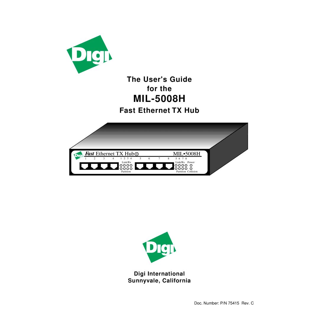 Digi MIL-5008H manual 