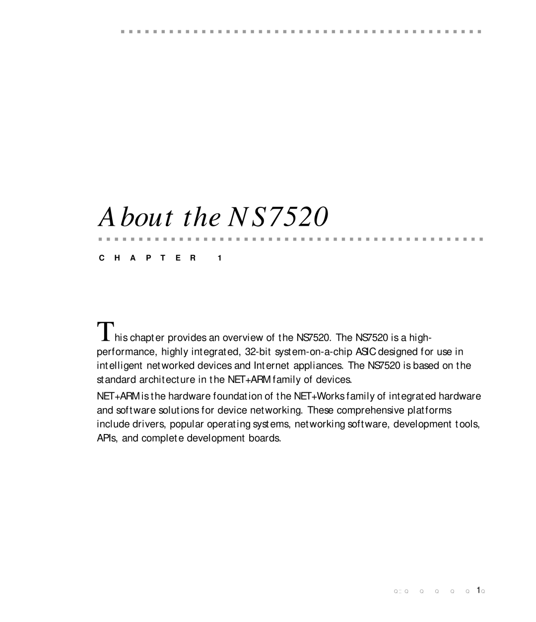 Digi manual About the NS7520 