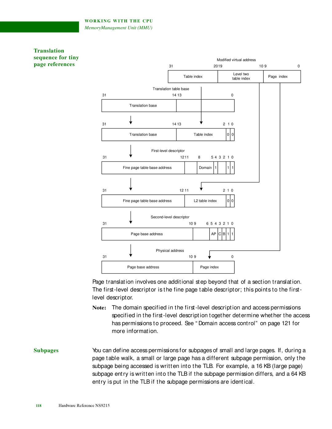 Digi NS9215 manual Translation Sequence for tiny, References, Level descriptor, More information, Subpages 