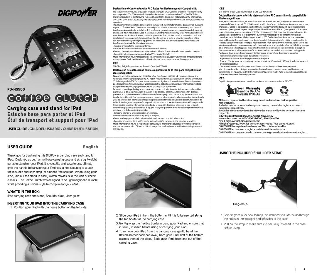 Digi PO-HS500 manual User Guide, English 