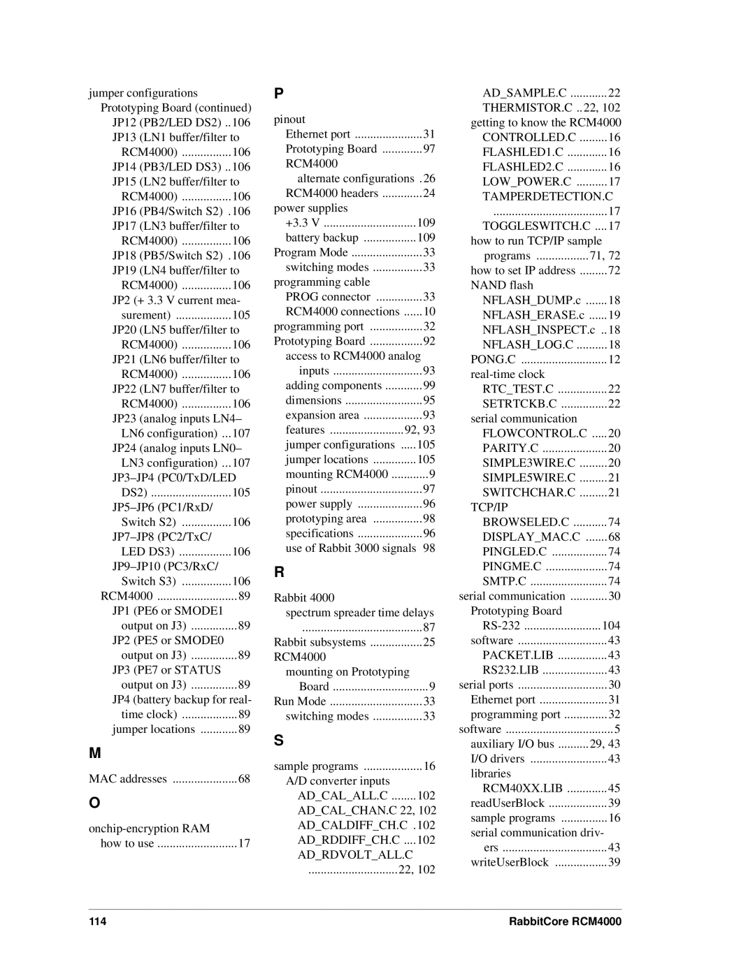 Digi RCM4000 user manual Adcalall.C 