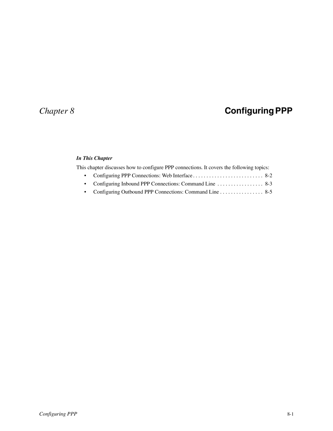 Digi TS 2/4, TS 4 manual Configuring PPP 