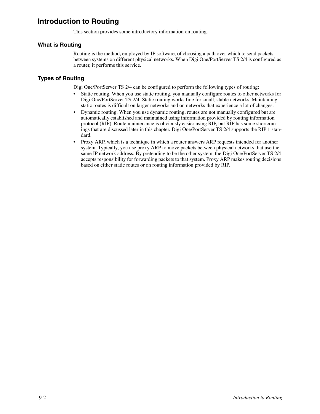 Digi TS 4, TS 2/4 manual Introduction to Routing, What is Routing, Types of Routing 